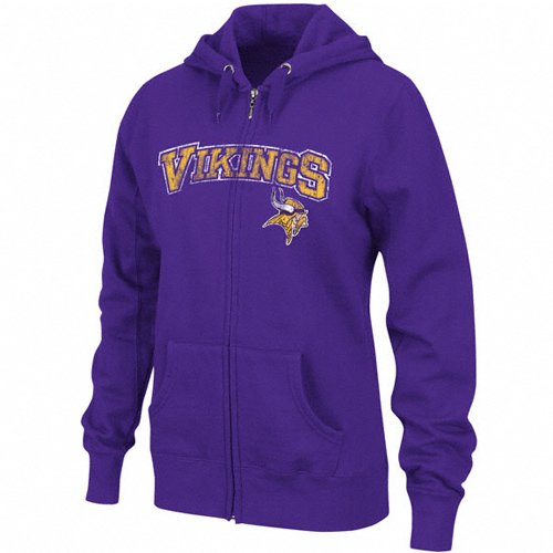 Minnesota Vikings Football Classic II Ladies Full-Zip Hooded Sweatshirt, XX-Large