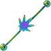 Ganga Leaf Rainbow Anodized Titanium Industrial Project Bar 32mm image 2