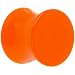 00 Gauge Orange Acrylic Saddle Plug