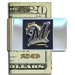Milwaukee Brewers Large Metal Money Clip - MLB Baseball Fan Shop Sports Team Merchandise