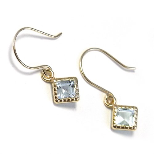 Designers Selection (デザイナーズセレクション) ピアス 14K イエロー ブルートパーズ UPFQ0001A