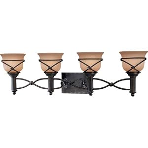 Minka Knotted Iron 34 3 4 Wide Four Light Bathroom Fixture