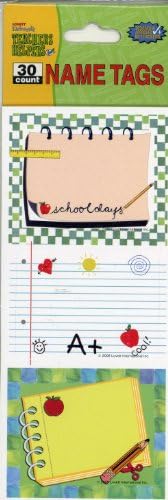 Teachers Helpers Self Adhesive Name Tags, 30 Count