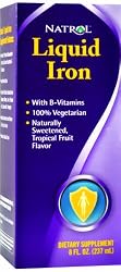 Natrol Iron Supplement, Liquid, 8 Fluid Ounces (237 ml) (Pack of 2)