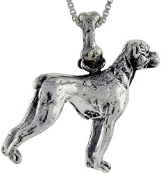 SterlingSilverBoxerDogPendant©