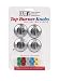 Lux #CPR405 4PK Chrome Electric Burn Knob