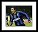 Luis Figo Inter Milan Framed 8x10 Photograph Goal Celebration