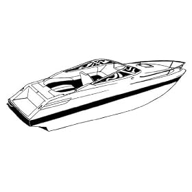 25' Boat Cover - V Hull, Cuddy Cabin I O by V Hull Boat Covers
