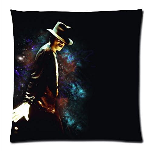 Custom Micheal Jackson Pattern Soft Satin Pillowcase,Pillow Cases 18"(W)x18"(L)One Side Printed.