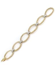 Sterling Silver Yellow Link Bracelet