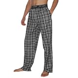 Mens Joe Boxer Plaid Sleepwear / Pajama Pants - Black & Gray