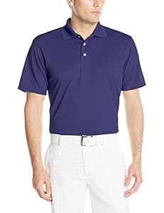 PGA TOUR Golf Air Flux Short-Sleeve Solid Polo Shirt, Blue Ribbon, XX-Large