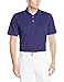 PGA TOUR Men's Regular Airflux Solid Mesh Short Sleeve Classic Golf Polo Shirt, Blue Ribbon, Large