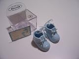 Personalized Porcelain Baby Boy Booties - NATHAN