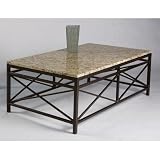 Campaigne Contemporary Cocktail Table Ruby Red