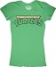 Search : Teenage Mutant Ninja Turtles TMNT Classic Movie TV Series Distressed Logo Ladies Juniors Tee T-shirt