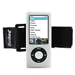 Tuneband, Grantwood Technology's Armband, Silicone Skin, and Screen Protector for iPod Nano 5th Generation (8GB/16GB/Camera), Cloud/Clear