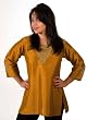 Art silk Kurti / Tunic with thread embroidery and sequence work