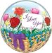 Single Bubble - I Love You - Flower Basket Balloon Case Pack 5