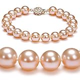 PearlsOnly Pink 8-9mm AAAA Freshwater Pearl Bracelet