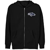 NCAA Nevada Wolf Pack Youth Black Logo Applique Full Zip Hoody