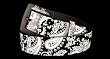 Silver Star "Bandana Belt" Leather Punk Belt