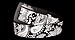 Silver Star Bandana Belt Leather Punk Belt