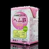【紙パック ジュース】ヘム鉄ドリンク 125mlX30本セット (1ケース)栄養機能食品(鉄)・エルビー(ソフトドリンク・清涼飲料水)