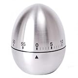 Edle Edelstahl EIERUHR - Kurzzeitmesser bis 60 Minuten - Küchenuhr - Timer - Uhr