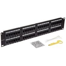 Morris Products 88046 Cat 5E High Density Patch Panels, 48 Port Patch Panel