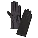 Isotoner Stretch Suede Glove - Black