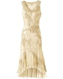 Mesh embroidered dress