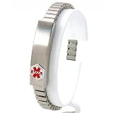 Bracelet Medical ID Info Engravable Steel Jewelry 7