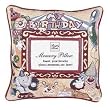 "Birthday" Photo Memory Accent Throw Pillow 12" x 12"