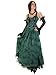 Miederkleid Dark Beauty + Tüllrock + Stulpen Gothic Hochzeit Gr. 34-46 103 Grün