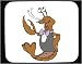 Decorated Mouse Pad with bow, vest, lobster, crustacean, tie