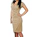 Sue&Joe Women's Tulip Dress Sheath Ruched Deep V-neck Knee Length Pencil Dresses