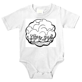 Onesie with cactus, view, 