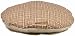 AlphaPooch Drifter Round Dog Bed, Red and Tan Plaid Fabric with Fleece, Large
