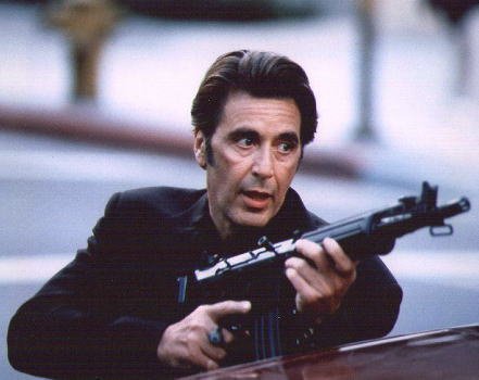 ブロマイド写真★アル・パチーノ『ヒート』/銃を構えて撃つショット ブロマイド写真★アル・パチーノ『ヒート』/銃を構えて撃つショット