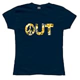 Peace Out Organic Ladies T-Shirt - Medium