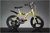 Eigenschaften Dino- Bikes / Dino Kinderfahrrad 14 Zoll gelb/schwarz Nr. 143-GLN
