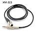 CablesOnline 3ft Mini-XLR Female to 3.5mm TRS Male Plug Pro Lapel Mic Cable, (XM-303)