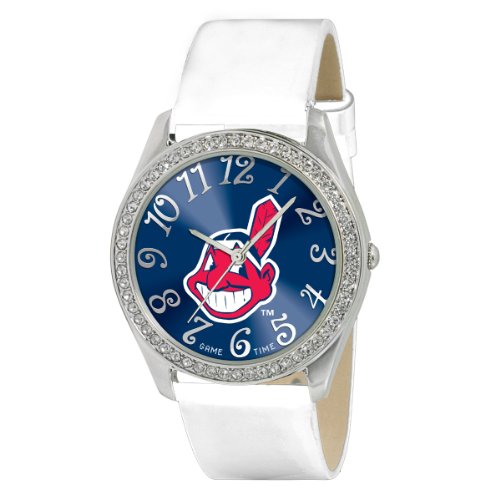 Game Time Women's MLB-GLI-CLE Glitz Classic Analog Cleveland Indians Watch