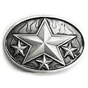 FLAME STAR Belt Buckle Tattoo Punk Retro Rockabilly