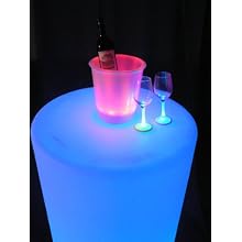 Fortune Products IB-RGBW9 LED Lighted Ice Bucket, 9.25" Diameter x 11.5" Height, 180oz Capacity, Multi-Color