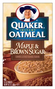 Quaker Instant Oatmeal Maple Brown Sugar 10 pk (Pack of 12)