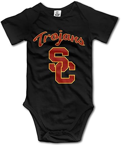 HYRONE Usc Trojans Football Baby Bodysuit Long Sleeve Climbing Clothes Size 18 Months Black