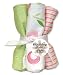 Trend Lab Tiptoe Tulip Blooming Bouquet Burp Cloths, Set of 4