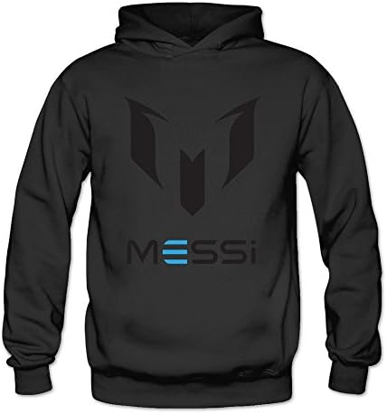 CAILING Women's Lionel Messi Personal Logo Workout Sweatshirt Hoodie Black XXL